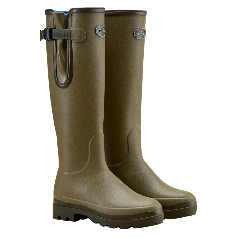 Le Chameau Vierzonord Women's Neoprene Lined Wellington Boot in Vert Vierzon